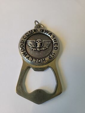 Washed Up Hollywood Medallion Bottle Opener Key Chain